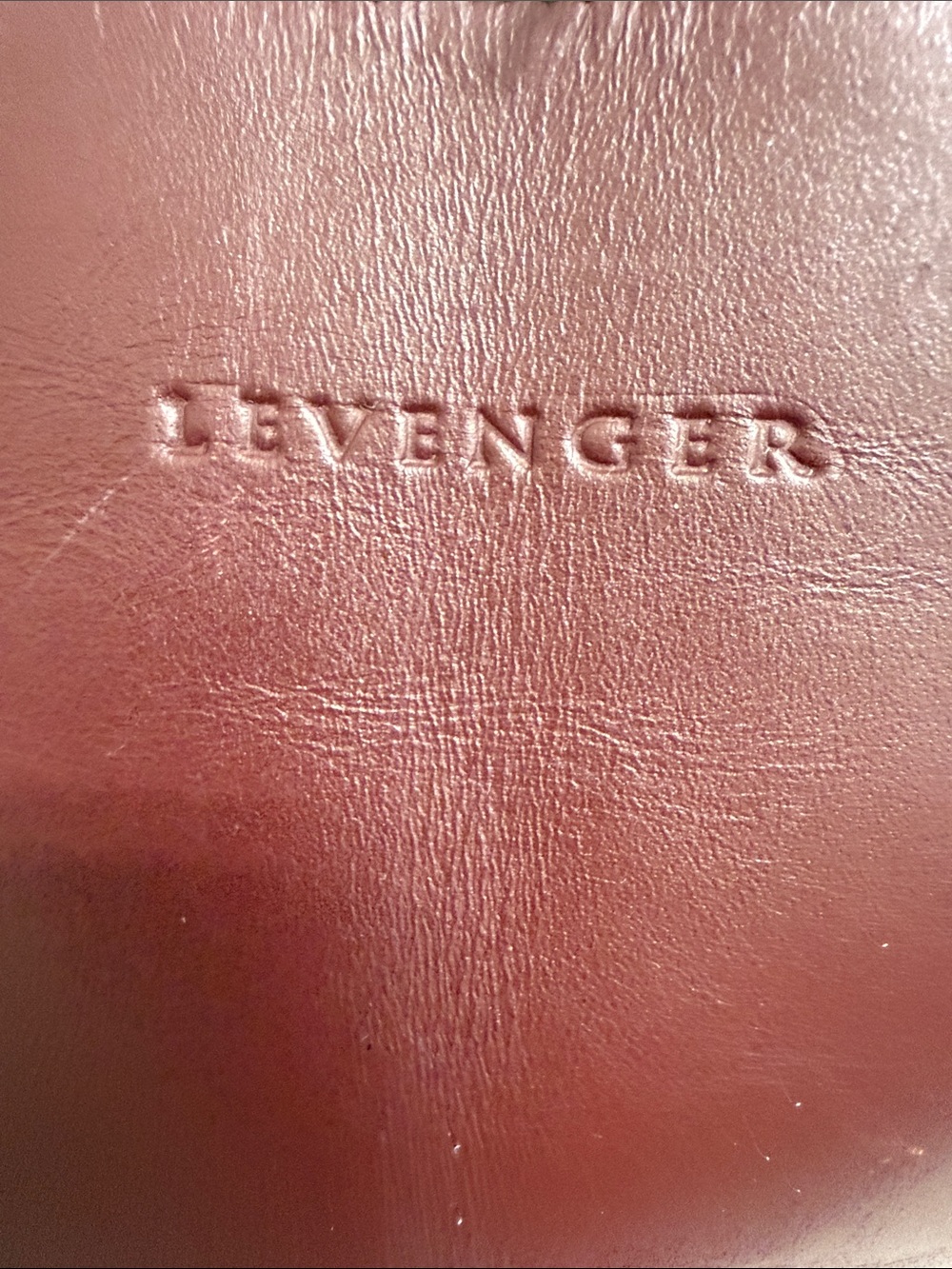 Levenger Classic Leather Tote Bag - Burgundy - Picture 4 of 10